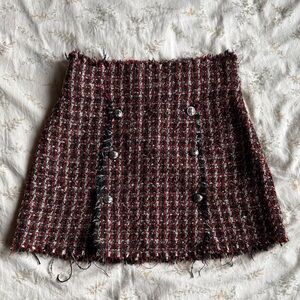 Zara tartan print mini skirt size XS in great condition never worn